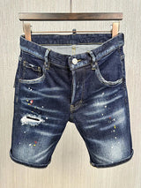 fashion BRAND Men Summer Denim dsq Shorts Print