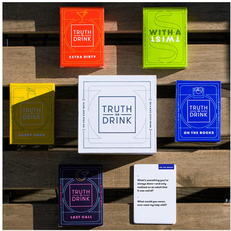 Truth or Drink English Board Games Truth or