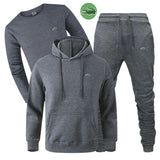 High quality embroidered hooded sweatshirt pants suit casual
