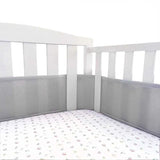 2Pcs/Set Baby Mesh Crib Bumper Liner Breathable Summer