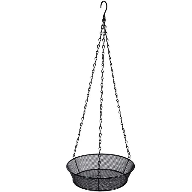 Metal Mesh Hanging Bird Feeder Tray, Platform Seed