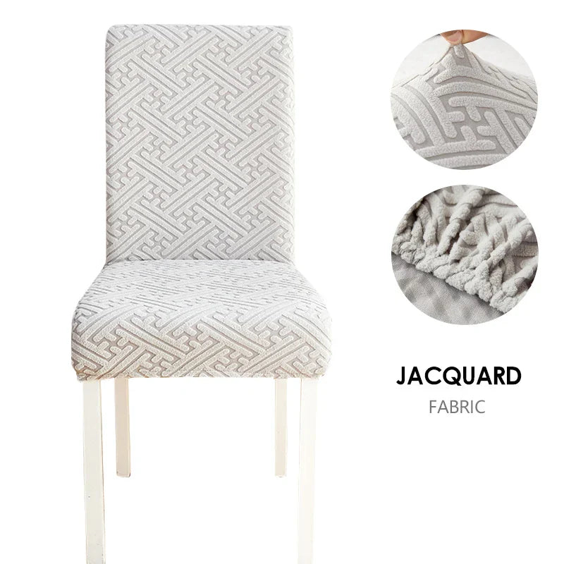 Jacquard Fabric Chair Cover Universal Size Chair Covers