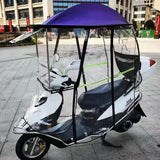 Electric vehicle canopy tricycle fully enclosed windshield rain