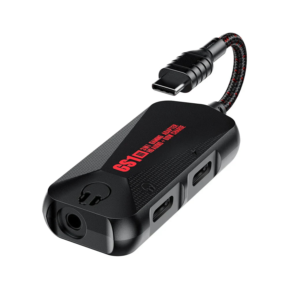 3-in-1 Gaming Sound Card Type-C To 3.5mm Mobile