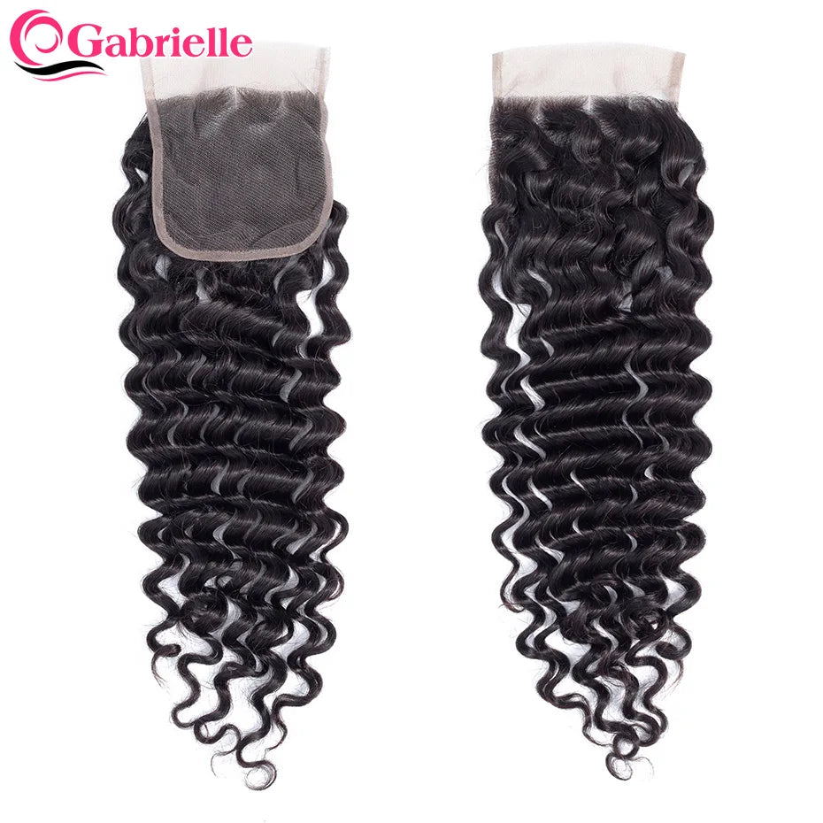 Gabrielle Deep Wave Closure Brazilian Human Hair 4x4