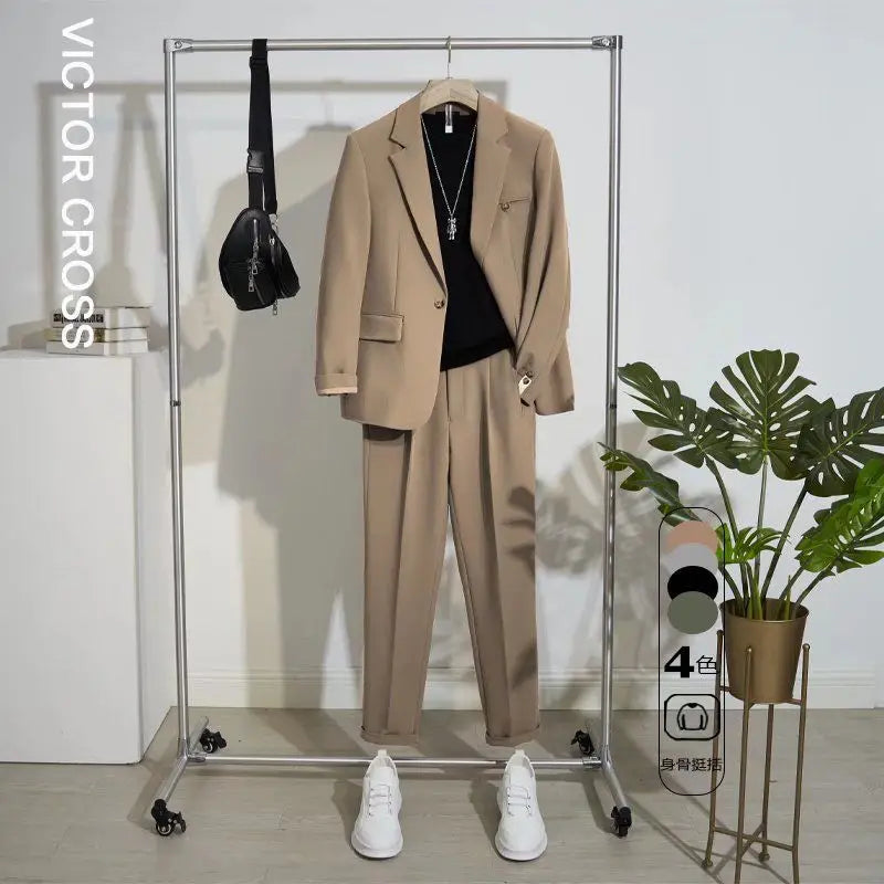 Spring Summer Classic Balzers Pant Suits Men Loose