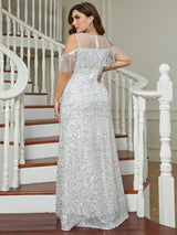 Plus Size Elegant Wedding Dresses For Women Sequin