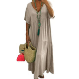 Soft Chic Big Hem Beach Maxi Dress Plus