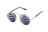 Metallic Retro Punk Steam Flap Vintage Sunglasses Personality