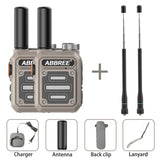 2PCS ABBREE AR-63 Mini Walkie talkie Wireless Copy