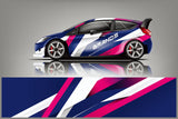 Colorful Stitching Full Body Racing RV Graphic Decals Vinyl Wrap Camo Custom Size Color Changing DIY Car Full Wrap 300*60cm