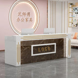 Modern Cash Register Clothing Store Counter Reception Desks