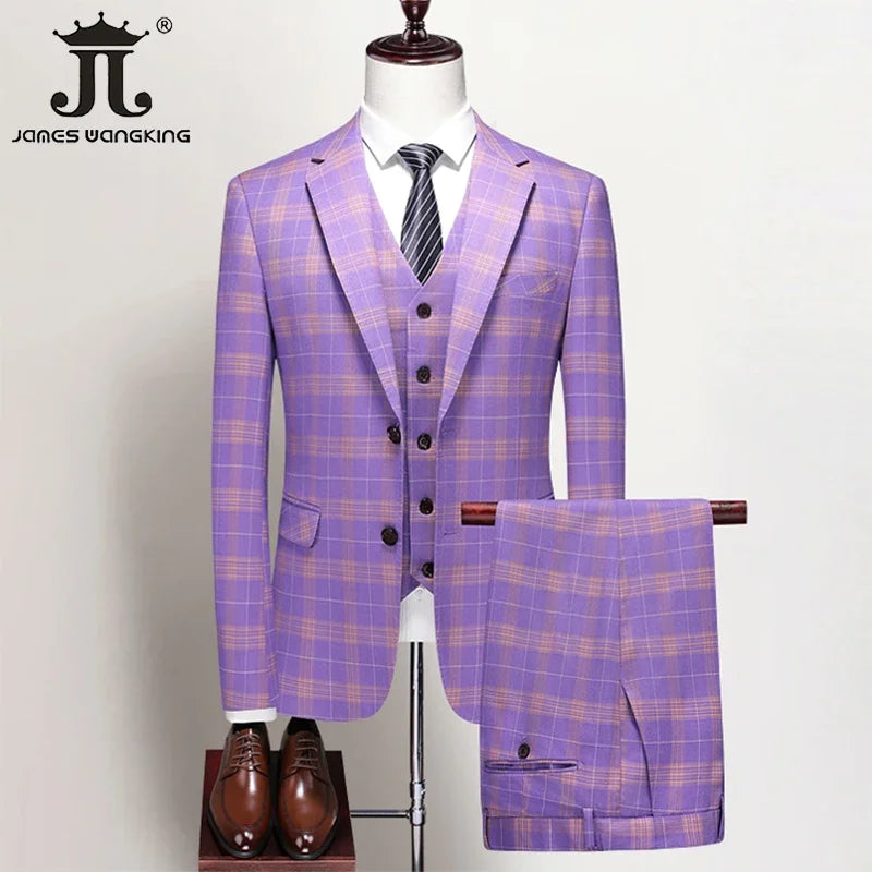 S-5XL ( Blazer + Vest + Pants )