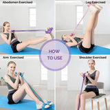Multifunction Tension Rope Resistance Band Elastic Pedal Puller