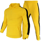 Mens Fashion Tracksuit Hoodies and Black Sweatpants High