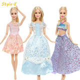 3 Sets Fairy Tale Classic Princess Doll Dresses