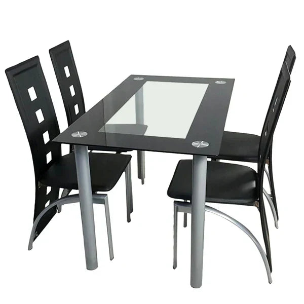 5 Pieces Dining Table Set for 4,Simple Design