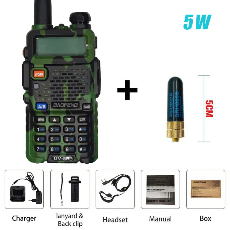 BAOFENG Original UV-5R Camouflage Walkie Talkie BF-UV5R Portable