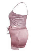 LW Plus Size Cami Drawstring Shorts Set Women
