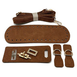 8colors 4PcsSet Artificial Leather Shoulder Bag Bottom Strap