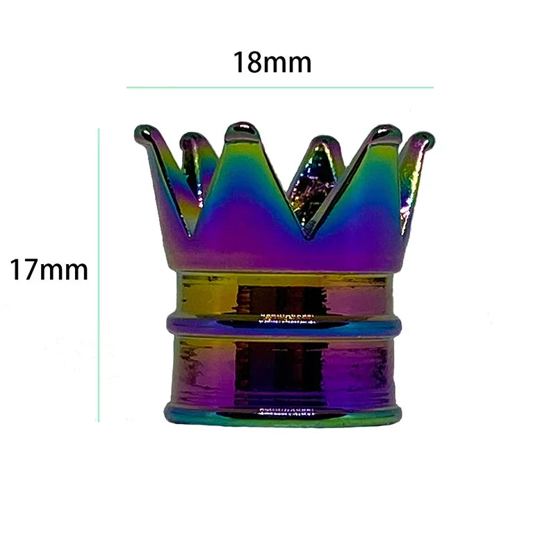 14PCS Creative Crown Aluminum Car Wheel Tyre Tire