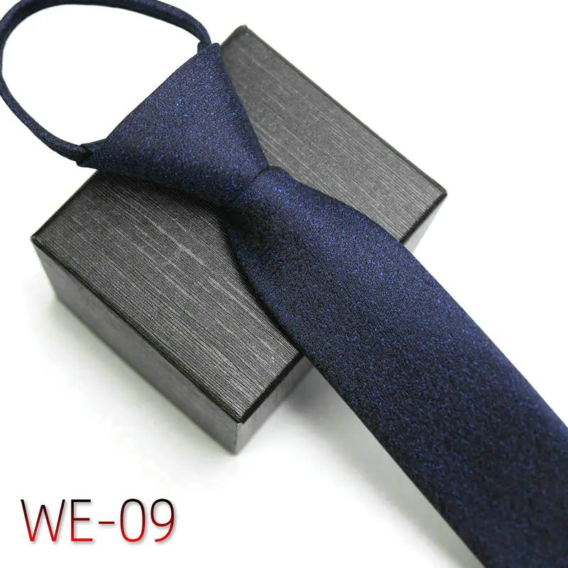 New Suit Business Zipper Tie for Man 48*7cm