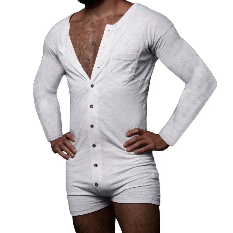 New 2024 Men's Sexy Pajamas Sets Casual One