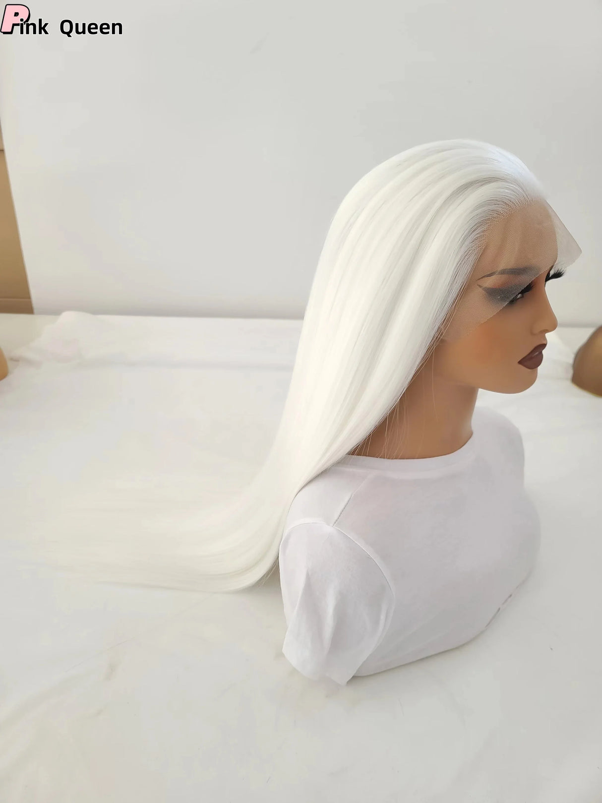 Bombshell Snow White 13*4 Synthetic Hair Front Lace