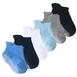 6 Pairs/lot Toddler Baby Socks Cotton Solid Color