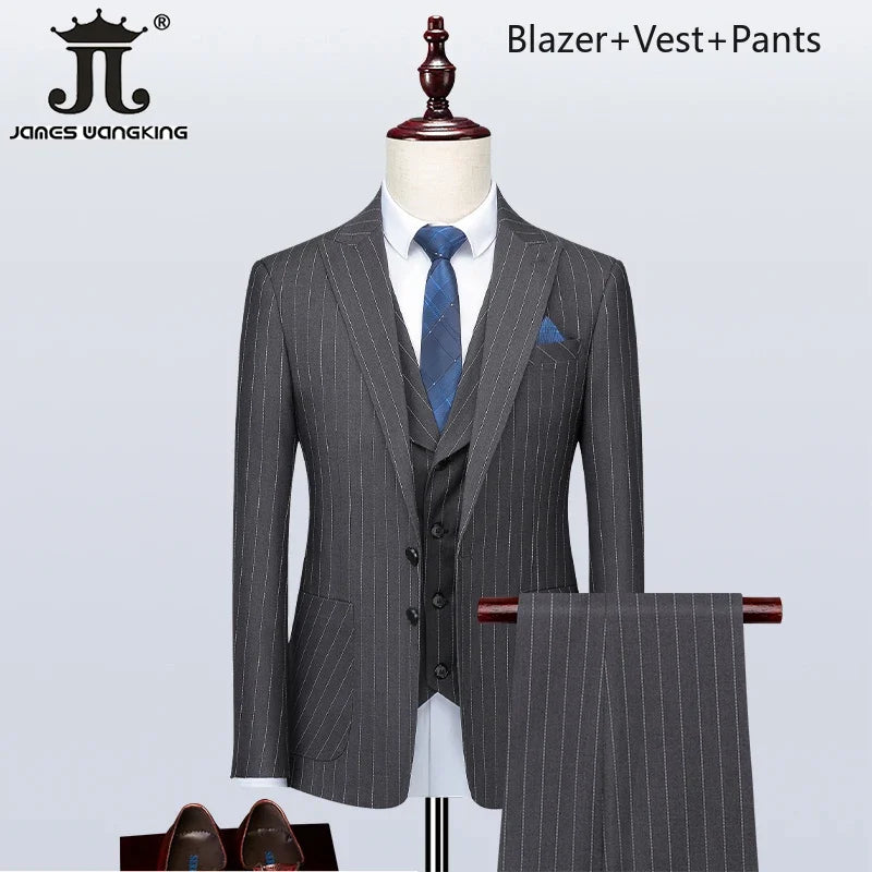 S-5XL ( Blazer + Vest + Pants )