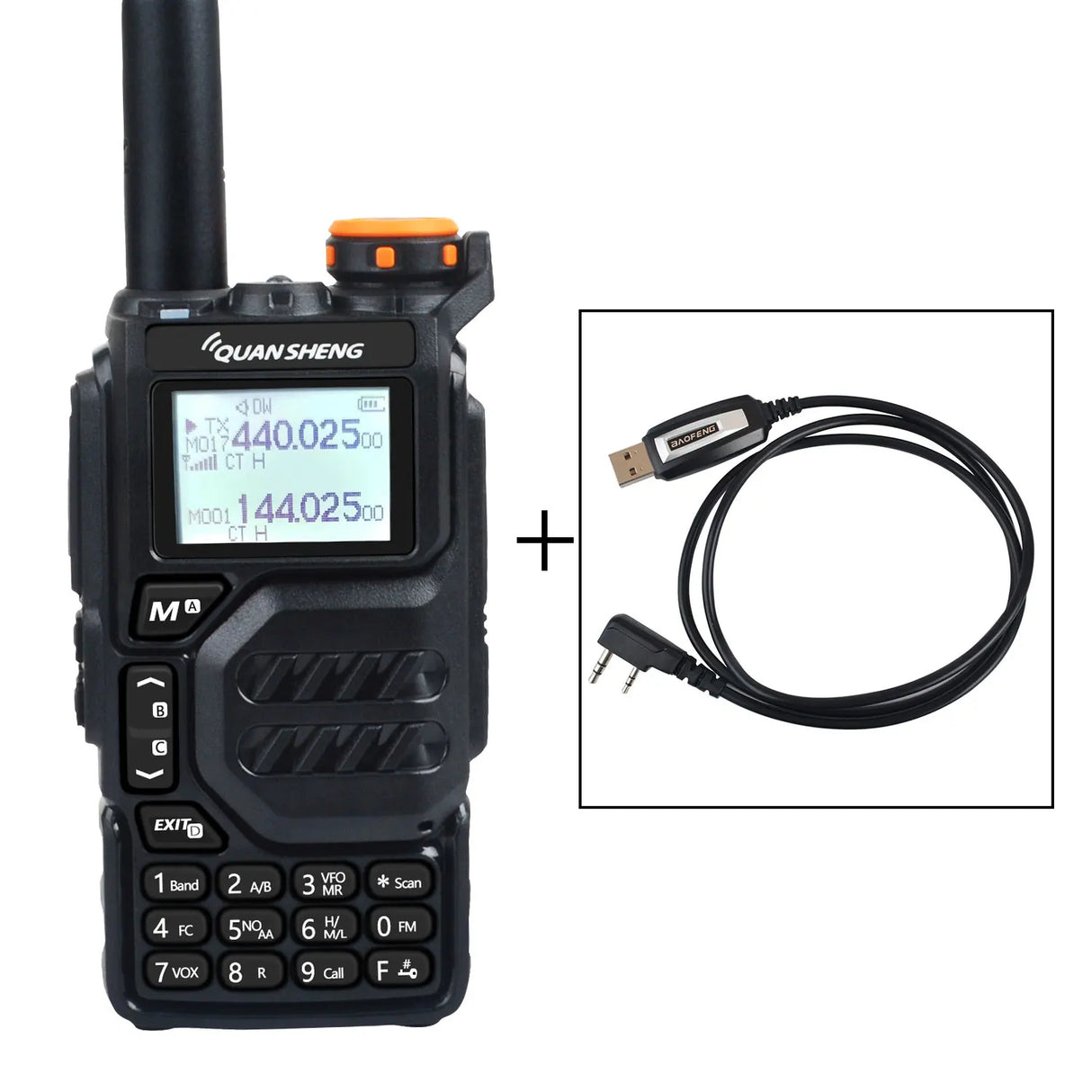 50-600MHz RX Walkie Talkie UV-K5 Quansheng VHFUHF 136-174MHz