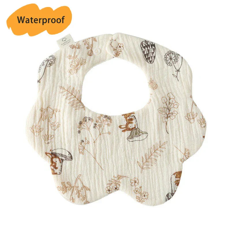 New Thickened 7 Layers Cotton Waterproof Baby Bibs