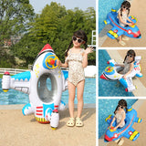 Baby Swim Ring Inflatable Toy Aircraft Shape Swimming