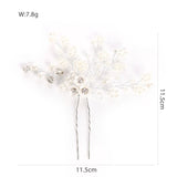 Bride Wedding Hairpins Artificial Pearls Headpieces U Shaped