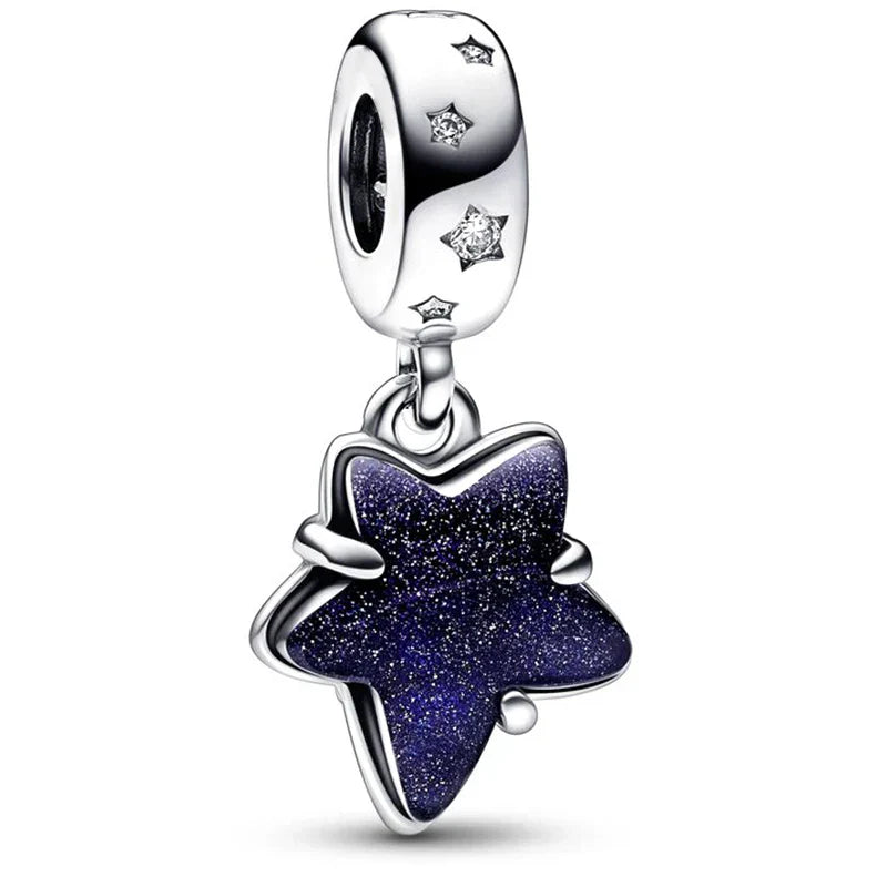 10Pcs/lot Hot Sale Star Moon Astronaut Charms Beads