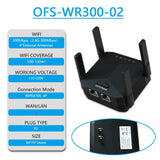 OPTFOCUS 2.4G 5G WiFi Repeater 2 LAN 300