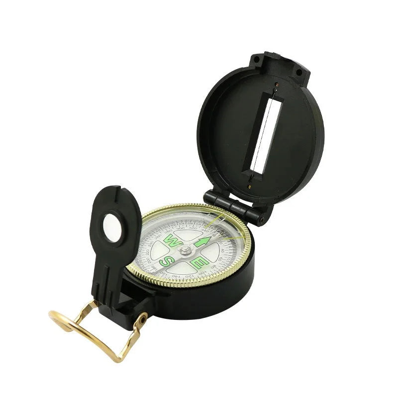 Portable Compass Military Outdoor Camping Folding Len Compass