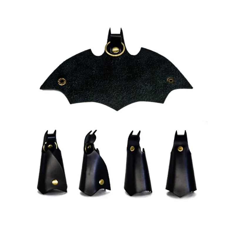 Anime Figure Batman Leather Key Chain Bruce Wayne