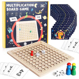 Montessori Multiplication Board Game Math Wooden Toys Kids