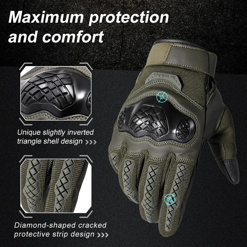 Tactical Touch Screen Full Finger Gloves Army Military