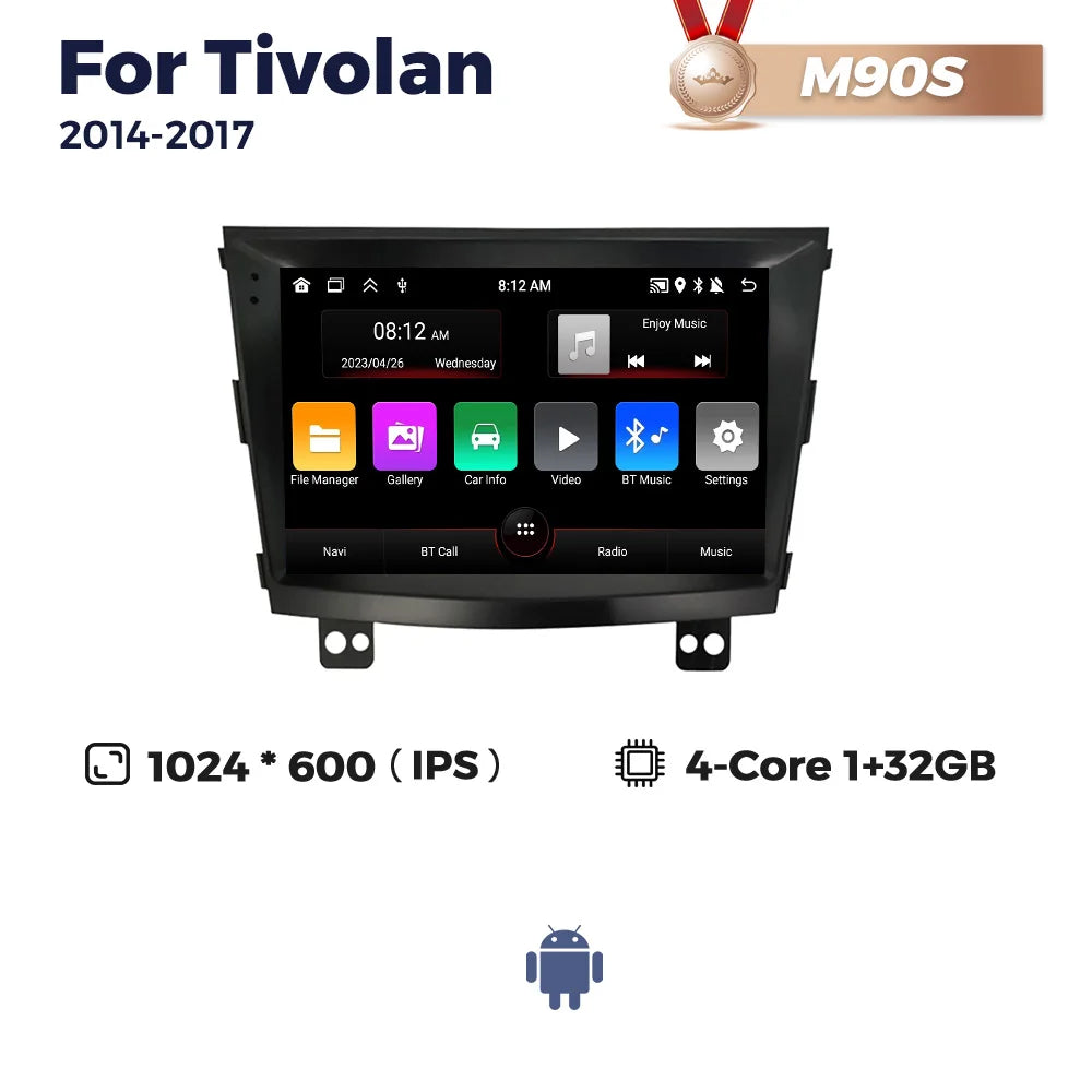 NaviFly 7862S Android All In One For SsangYong