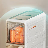 Multi-layer Bathroom Storage Cabinet Refrigerator Seam Organizer Drawers