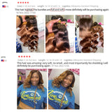 Ombre Body Wave Bundles With Closure Brazilian Human