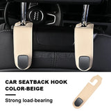 BLALION Car Seat Hook Hanger Hook Flip Leather