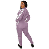 Ladies Tracksuits 2 Piece Set Sports Suit Zipper