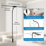 Double Head Desk Lamp Led Reading Light Stand