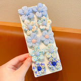 10Pcs Baby Cute Flower Hair Ring Rope Elastic