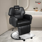 Baasha Barber Chair, Reclining Salon Chair for Hair