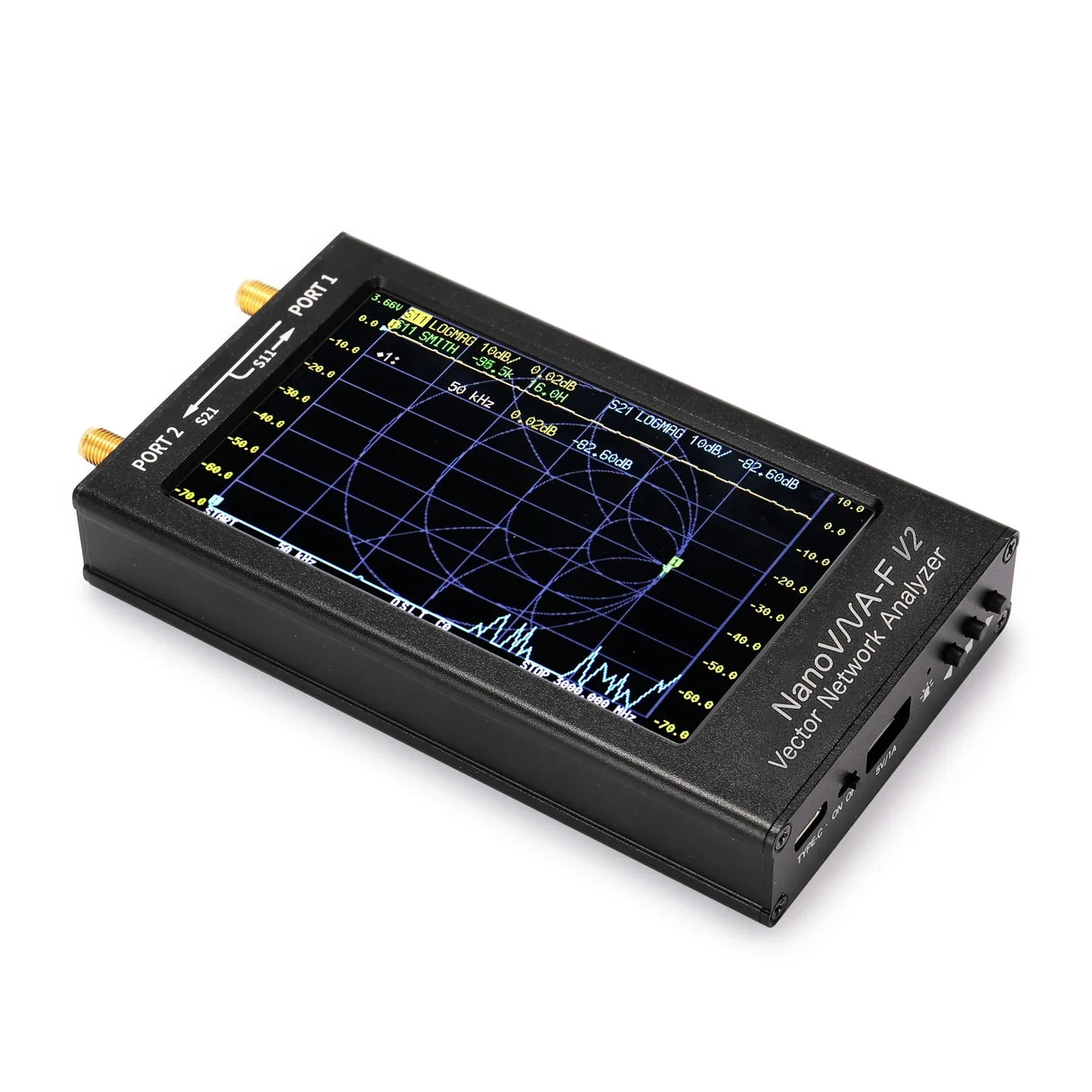 NanoVNA-F V2 4.3 Inch IPS LCD Display Vector