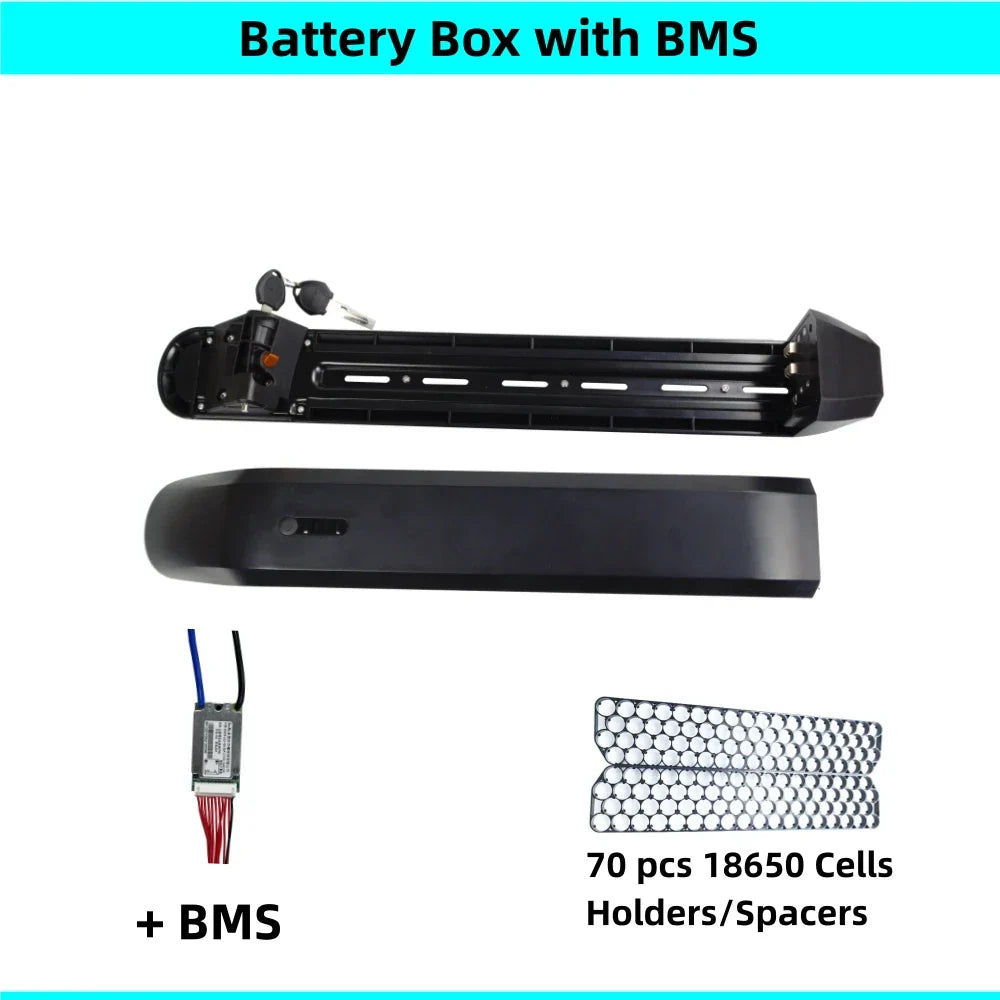 70 pcs 18650 cells Ebike Battery Box 36v